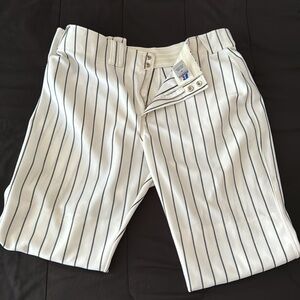 Russell Athletic Men's Performance Engineered Pinstripe Game Pant, White/black